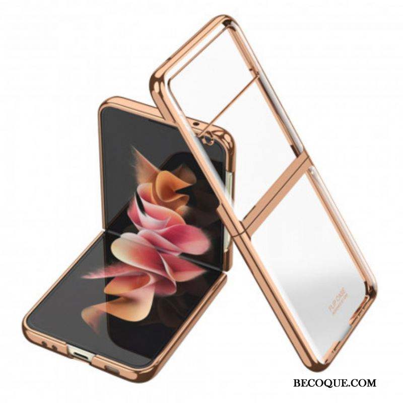 Coque Samsung Galaxy Z Flip 3 5G Rebords Style Métal