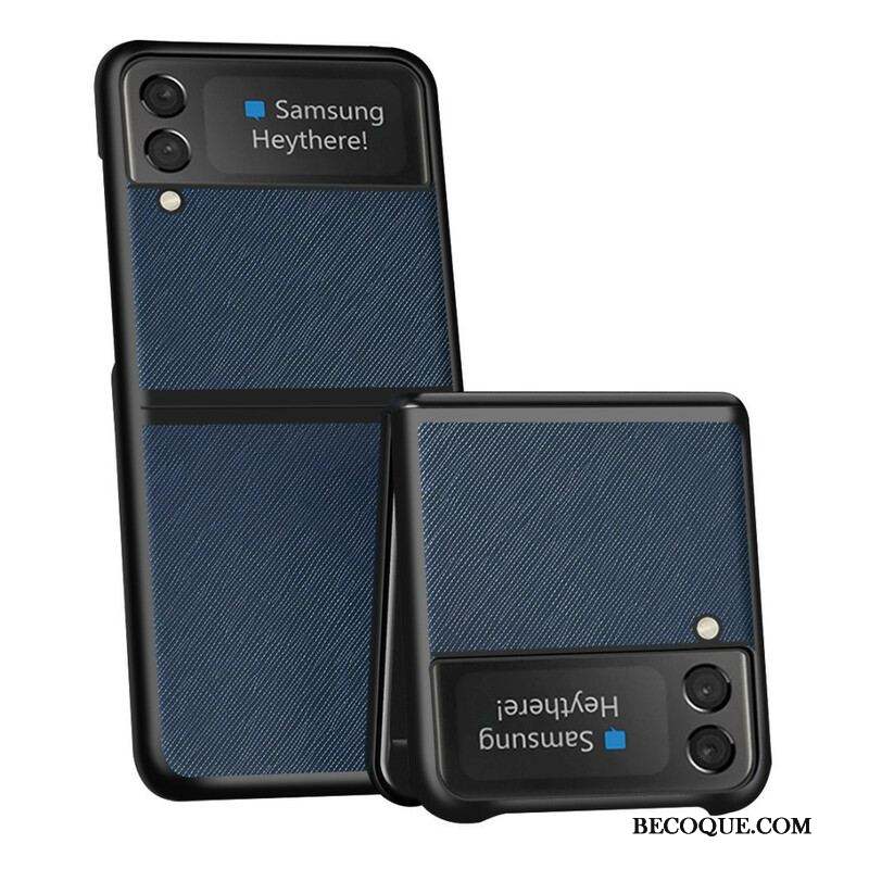 Coque Samsung Galaxy Z Flip 3 5G Simili Cuir Texturé