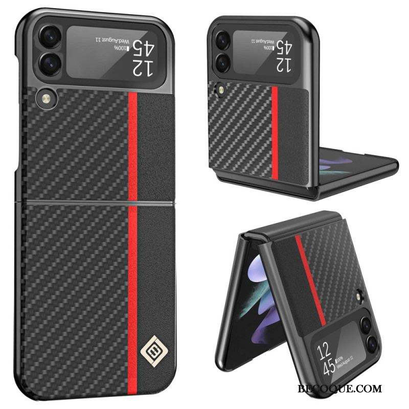 Coque Samsung Galaxy Z Flip 4 Fibre Carbone LC.IMEEKE