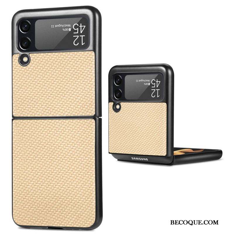 Coque Samsung Galaxy Z Flip 4 Fibre Carbone Texturée