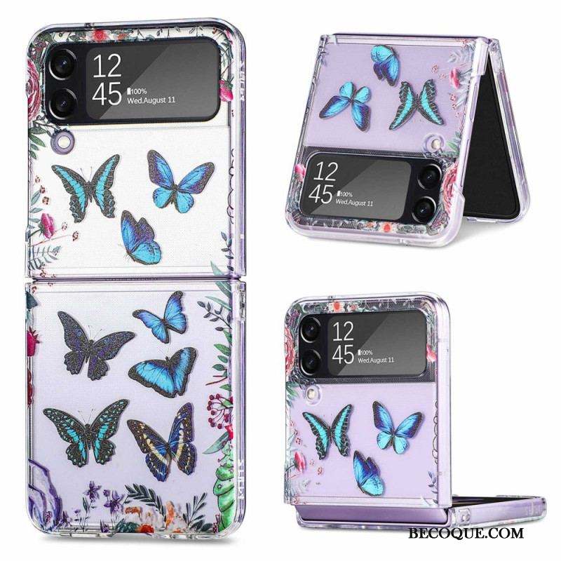 Coque Samsung Galaxy Z Flip 4 Multiples Papillons