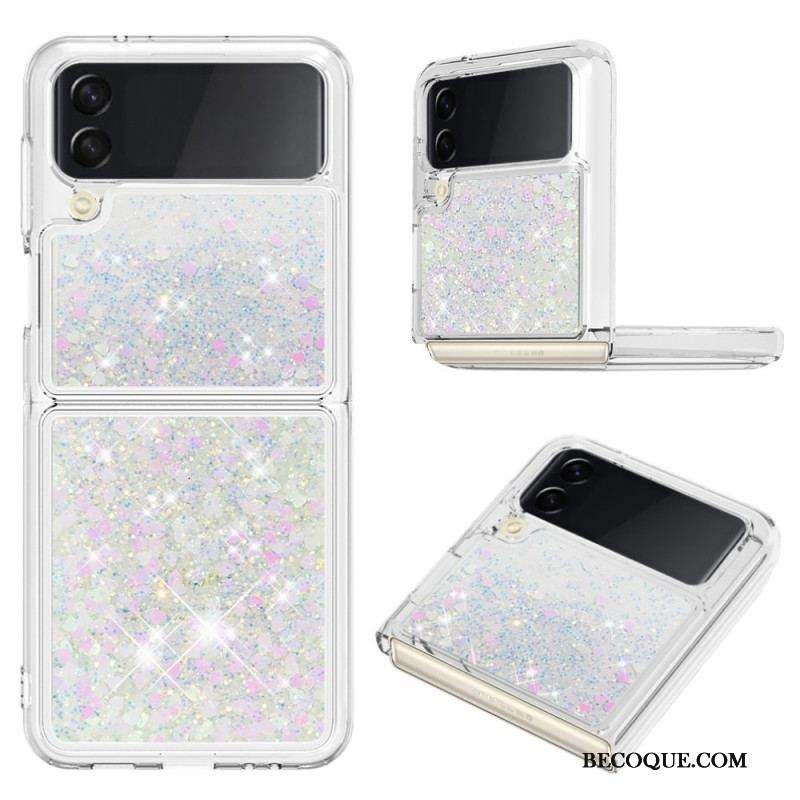 Coque Samsung Galaxy Z Flip 4 Paillettes Colorées