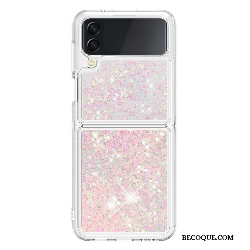 Coque Samsung Galaxy Z Flip 4 Paillettes Colorées