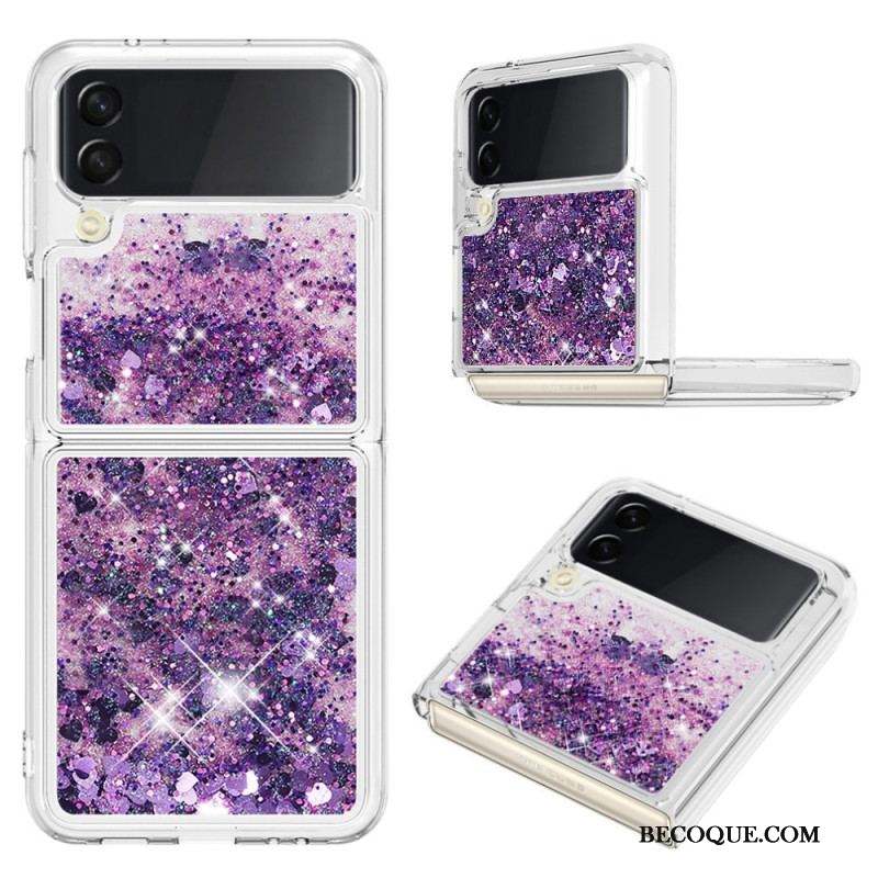 Coque Samsung Galaxy Z Flip 4 Paillettes Colorées