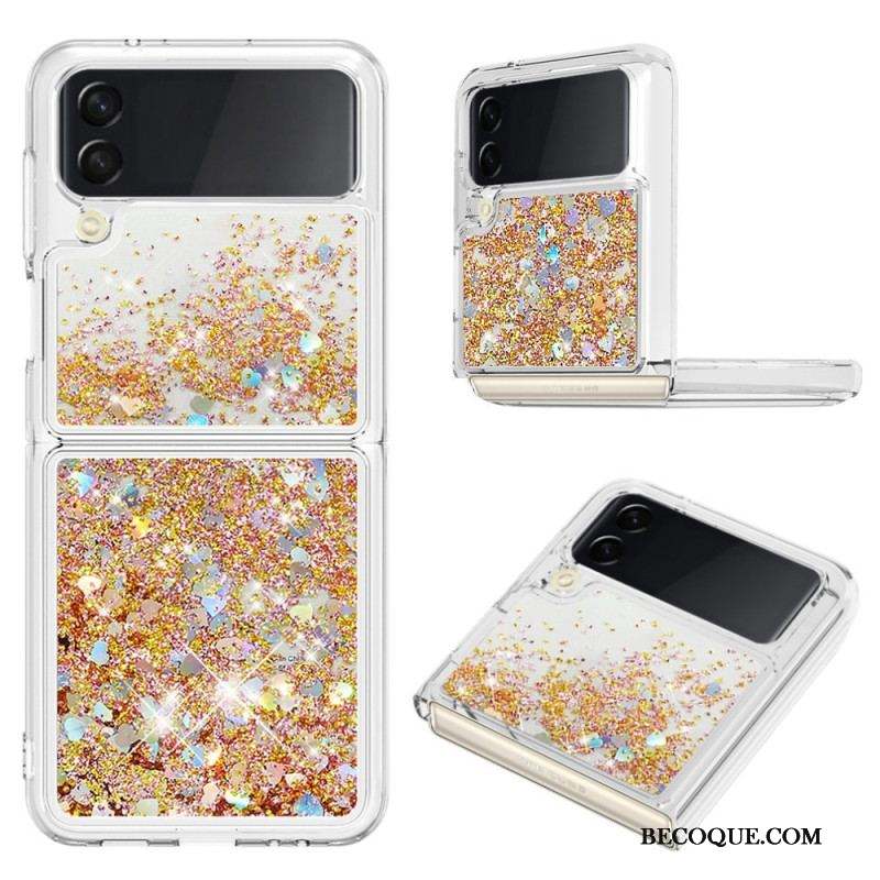 Coque Samsung Galaxy Z Flip 4 Paillettes Colorées