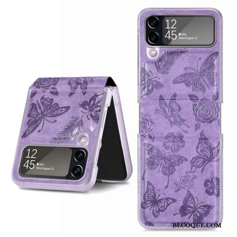 Coque Samsung Galaxy Z Flip 4 Papillon la Nuit