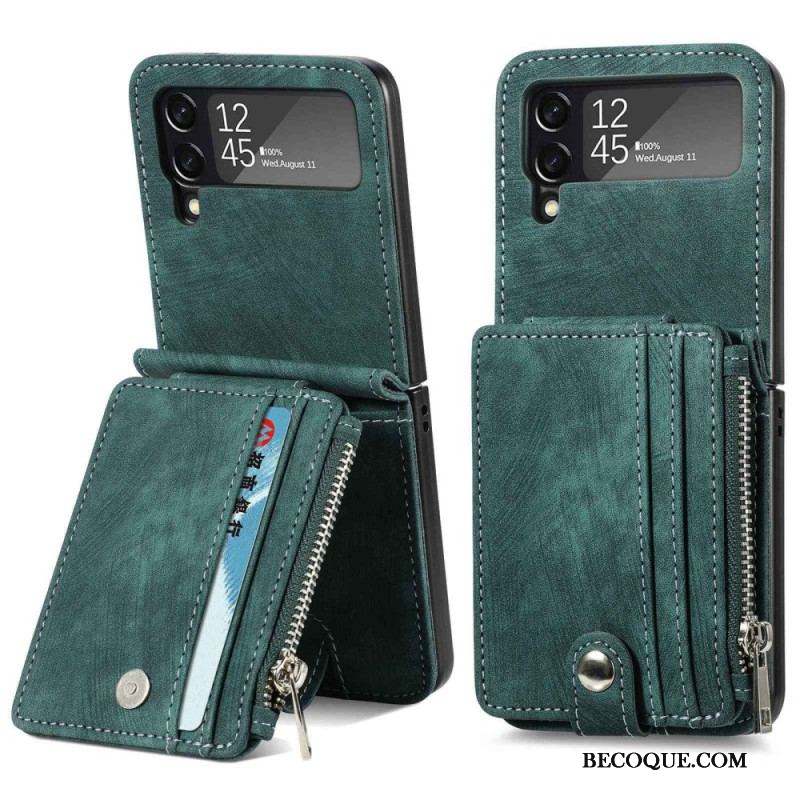 Coque Samsung Galaxy Z Flip 4 Porte-cartes / Porte-monnaie