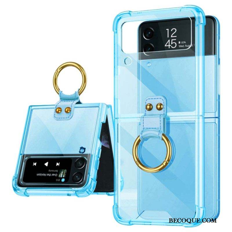 Coque Samsung Galaxy Z Flip 4 Teintée avec Anneau GKK