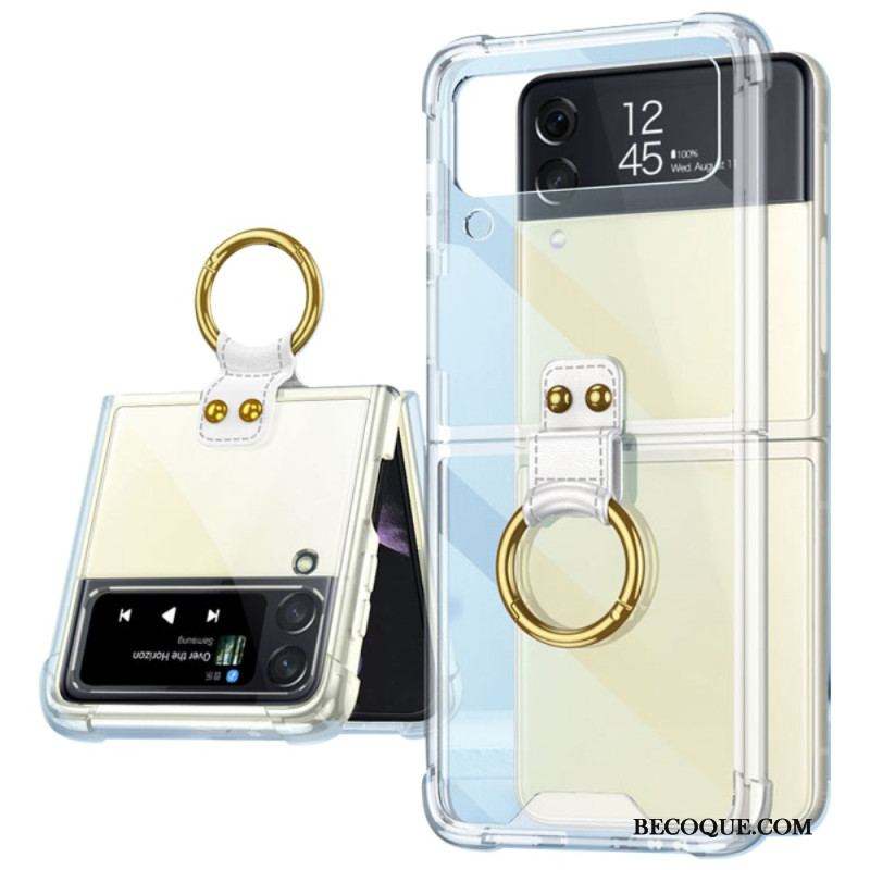 Coque Samsung Galaxy Z Flip 4 Teintée avec Anneau GKK