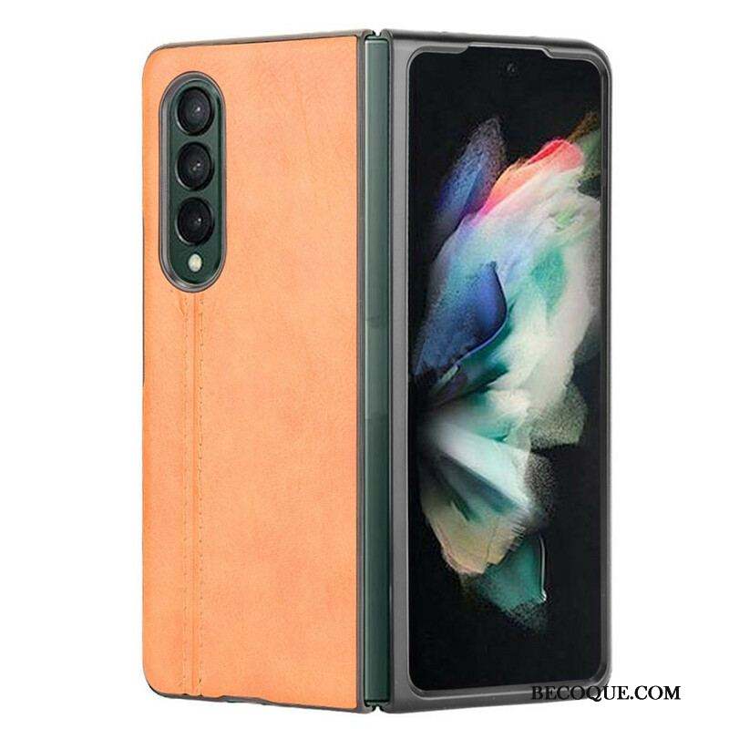 Coque Samsung Galaxy Z Fold 3 5G Effet Cuir Couture