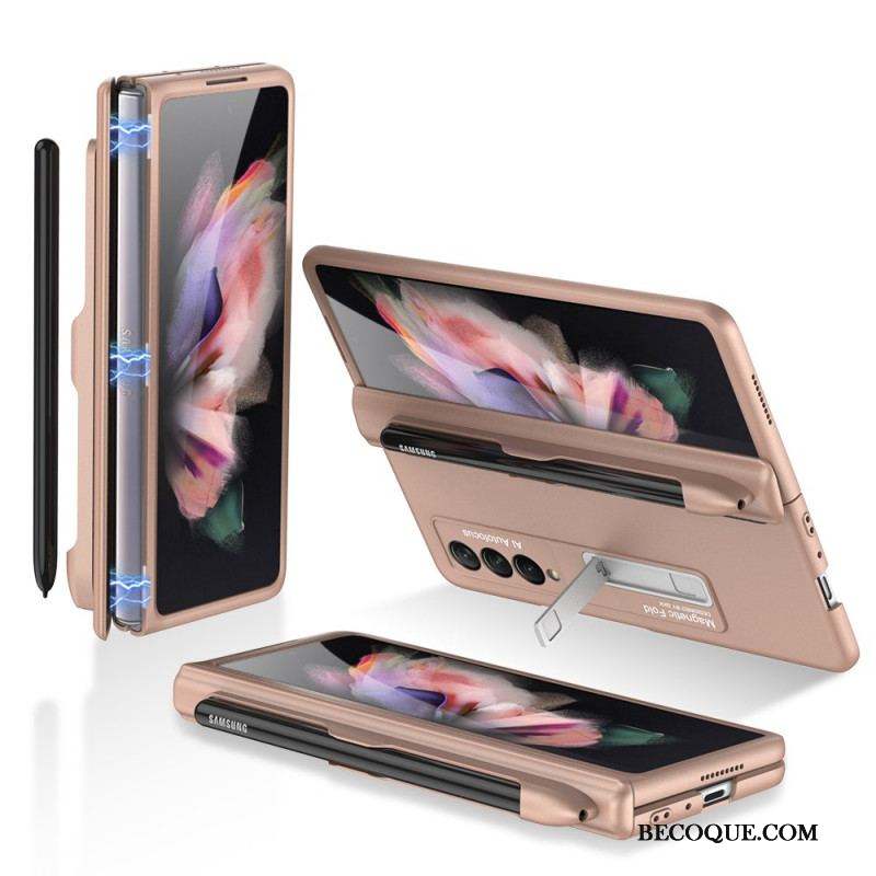 Coque Samsung Galaxy Z Fold 3 5G Plastique Support et Porte-Stylet GKK