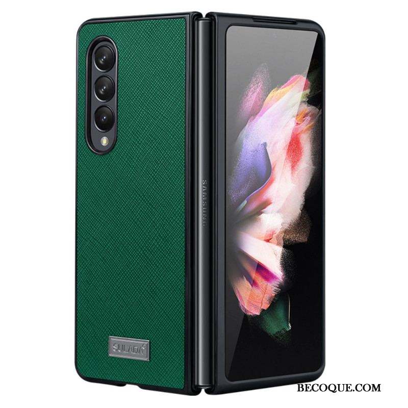 Coque Samsung Galaxy Z Fold 3 5G Simili Cuir Texturé SULADA