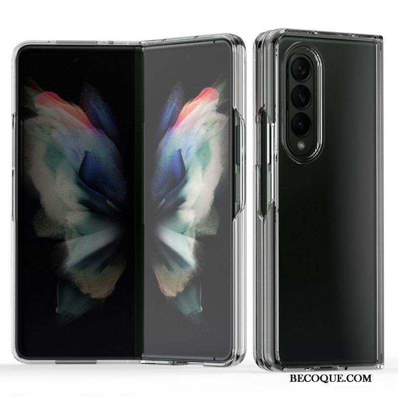 Coque Samsung Galaxy Z Fold 3 5G Transparente Rebords Colorés