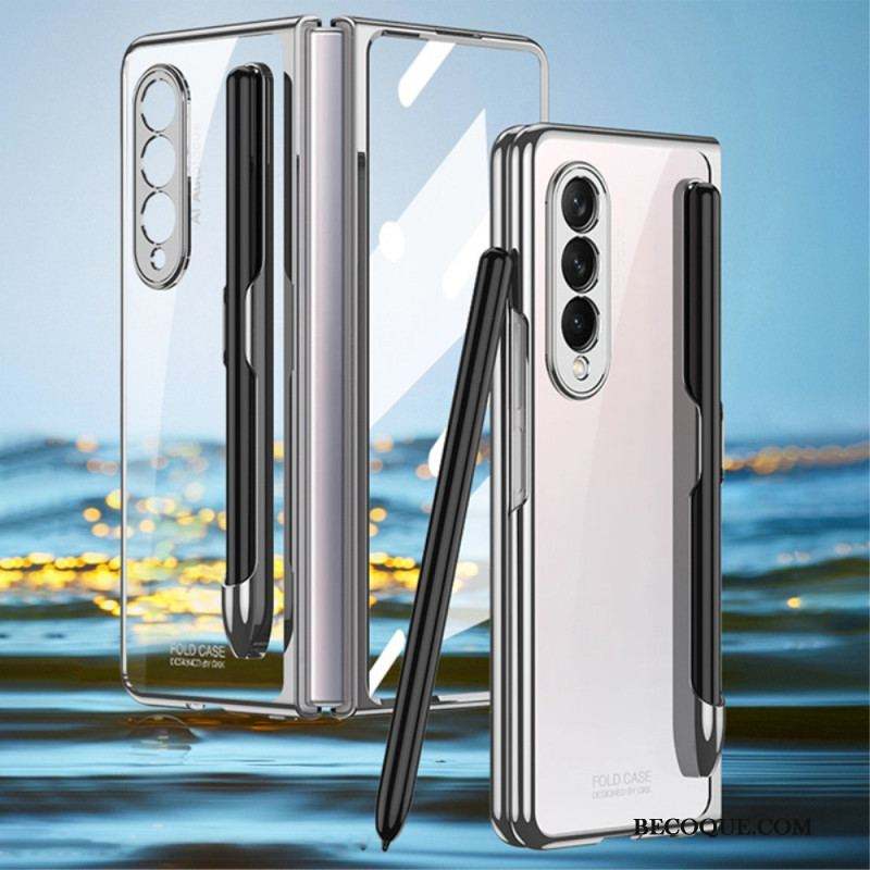 Coque Samsung Galaxy Z Fold 3 5G Transparente avec Porte-Stylet GKK