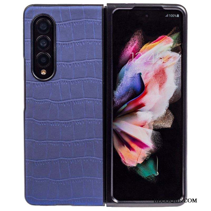 Coque Samsung Galaxy Z Fold 4 Relief Croco