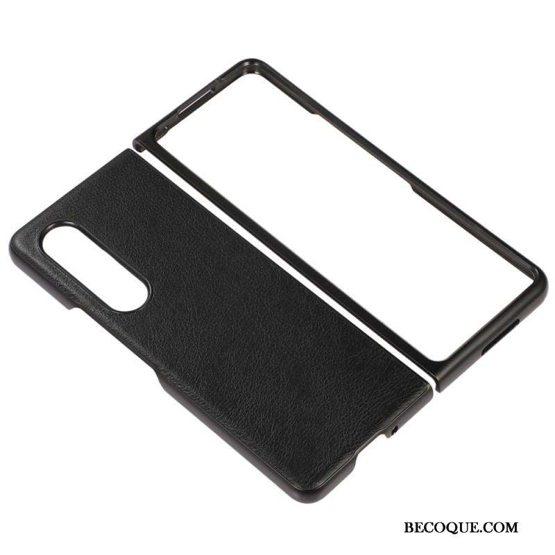 Coque Samsung Galaxy Z Fold 4 Simili Cuir Classique