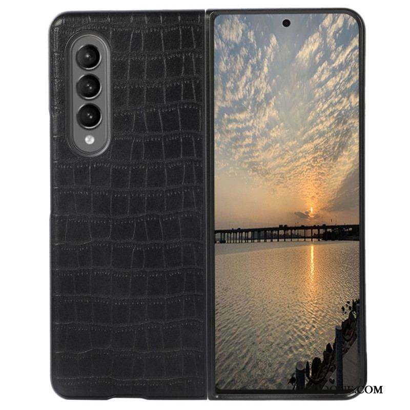 Coque Samsung Galaxy Z Fold 4 Simili Cuir Croco