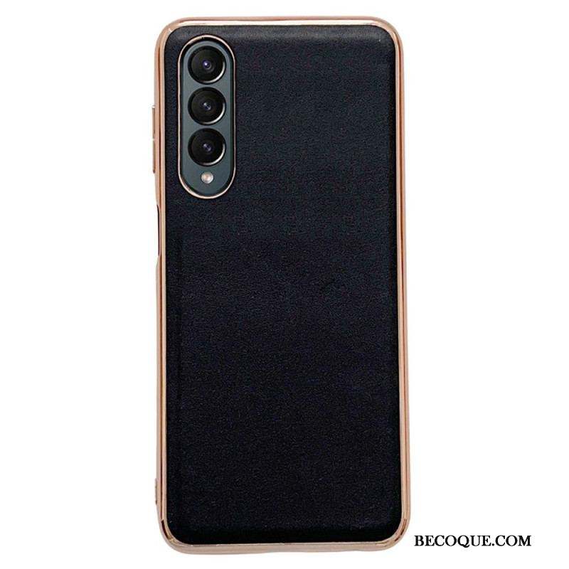 Coque Samsung Galaxy Z Fold 4 Simili Cuir Premium Uni