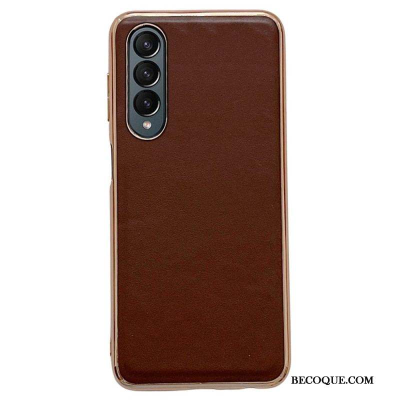 Coque Samsung Galaxy Z Fold 4 Simili Cuir Premium Uni