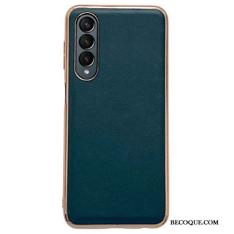 Coque Samsung Galaxy Z Fold 4 Simili Cuir Premium Uni