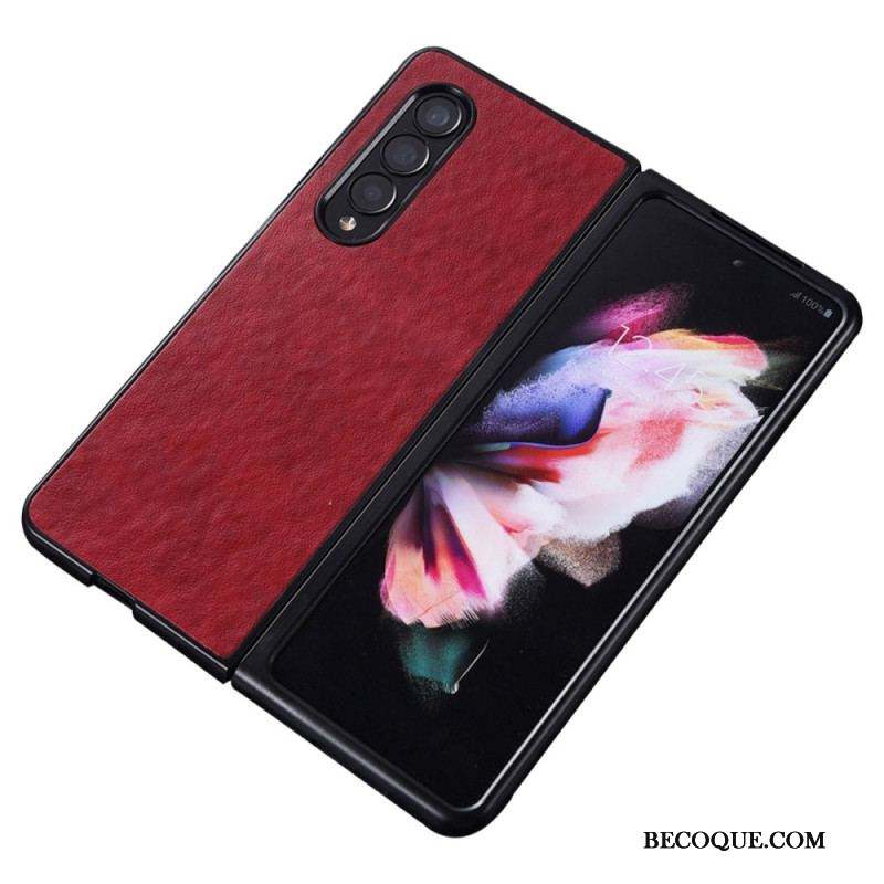 Coque Samsung Galaxy Z Fold 4 Simili Cuir Texture Nylon