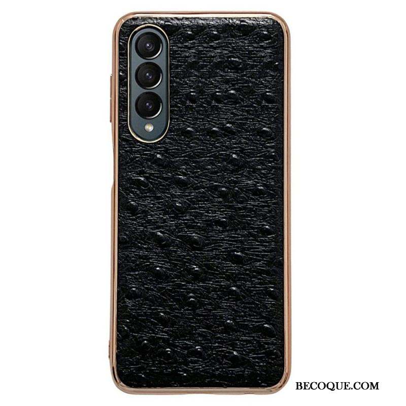 Coque Samsung Galaxy Z Fold 4 Texture Autruche