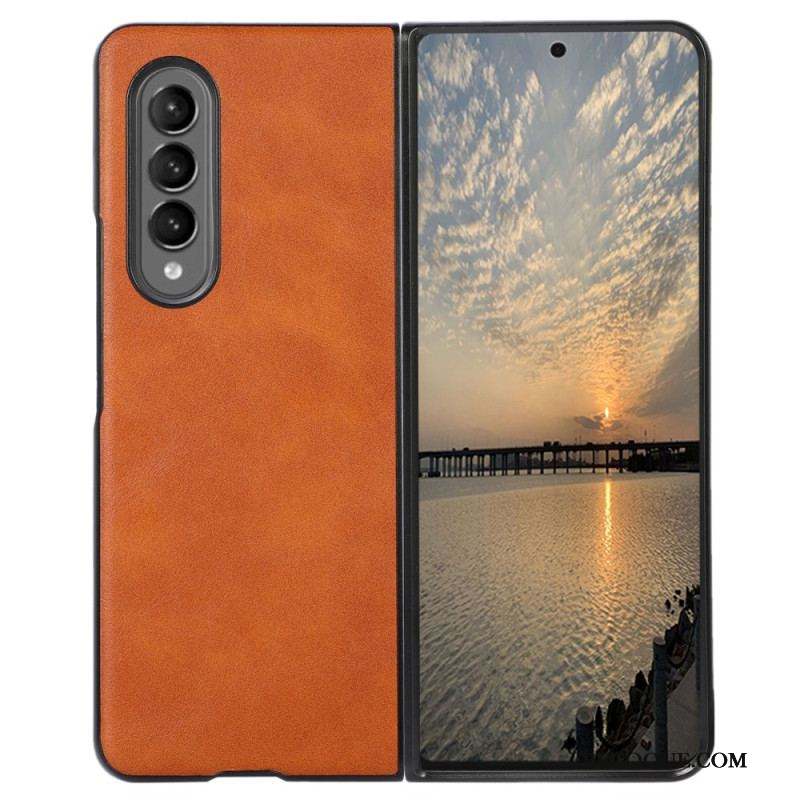 Coque Samsung Galaxy Z Fold 4 Texture Simili Cuir Classique