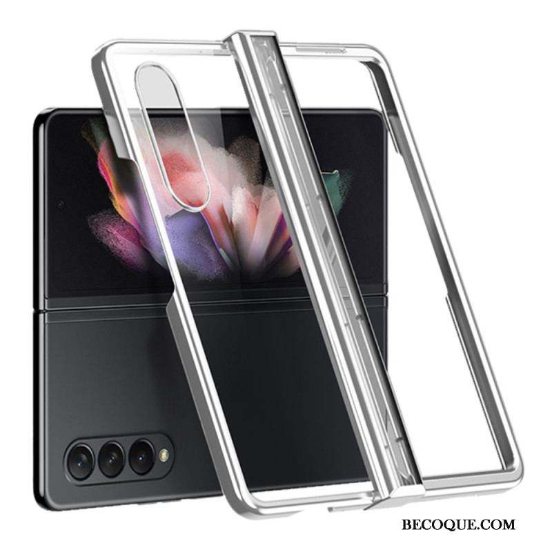 Coque Samsung Galaxy Z Fold 4 Transparente Métallisée à Charnière