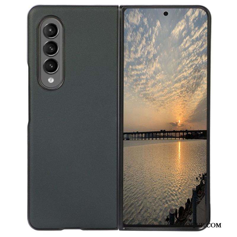 Coque Samsung Z Fold 4 Classique Cuir Véritable Enduit