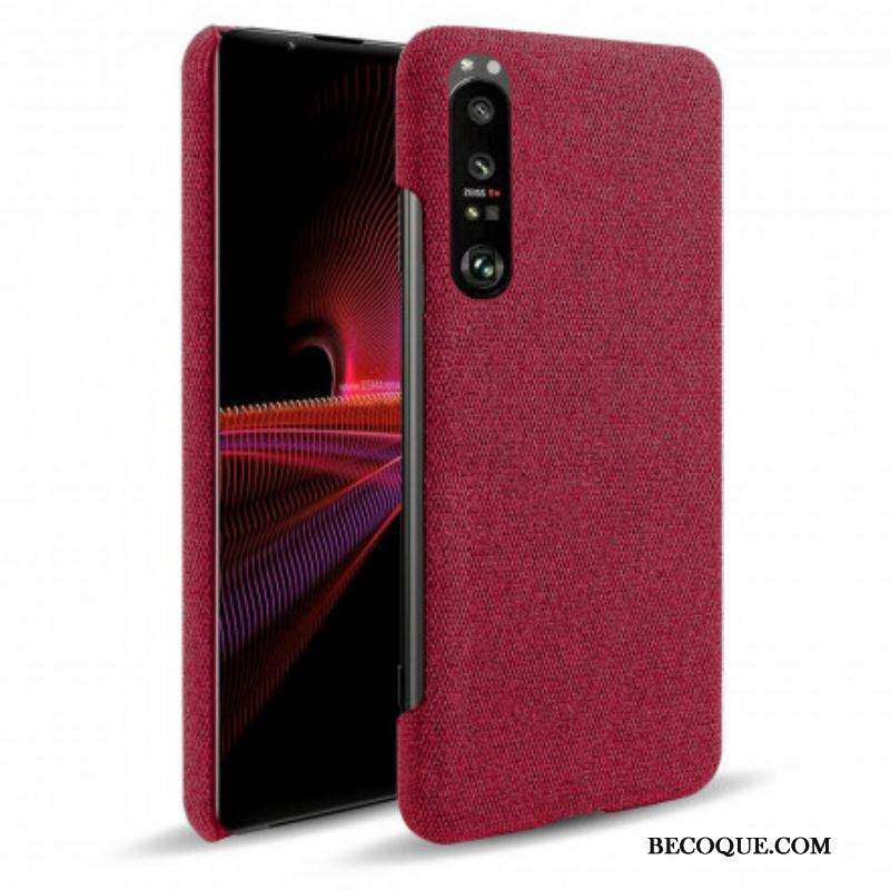 Coque Sony Xperia 1 III Texture Tissu KSQ