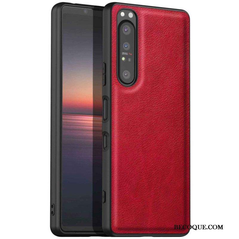 Coque Sony Xperia 1 IV Simili Cuir