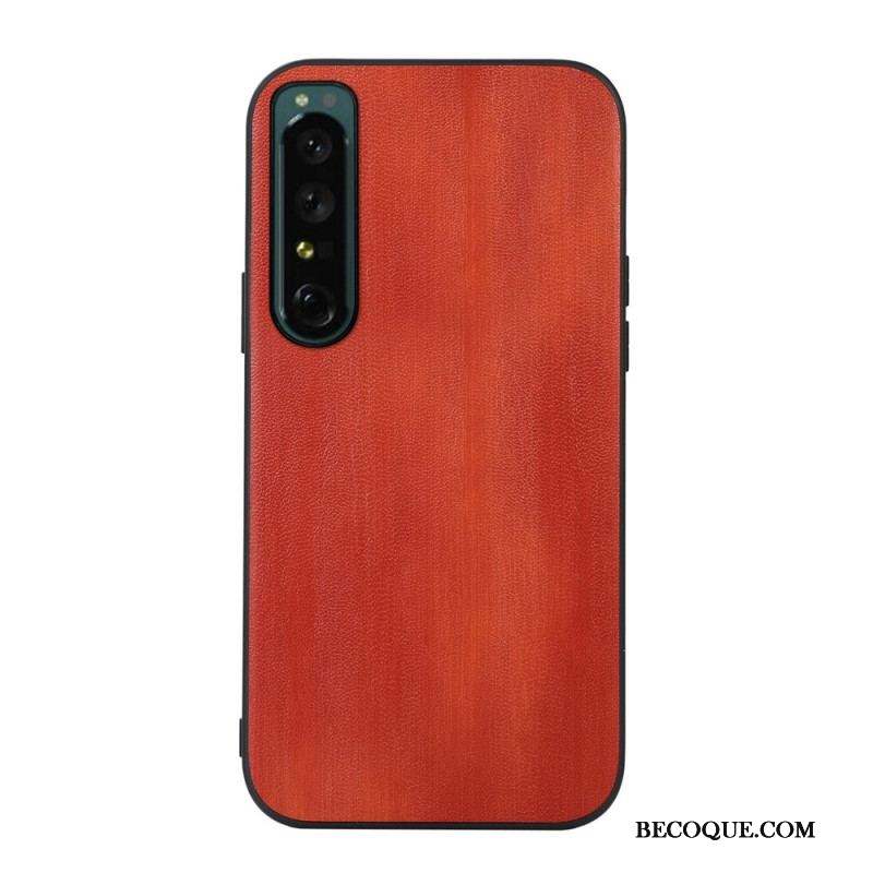 Coque Sony Xperia 1 IV Simili Cuir