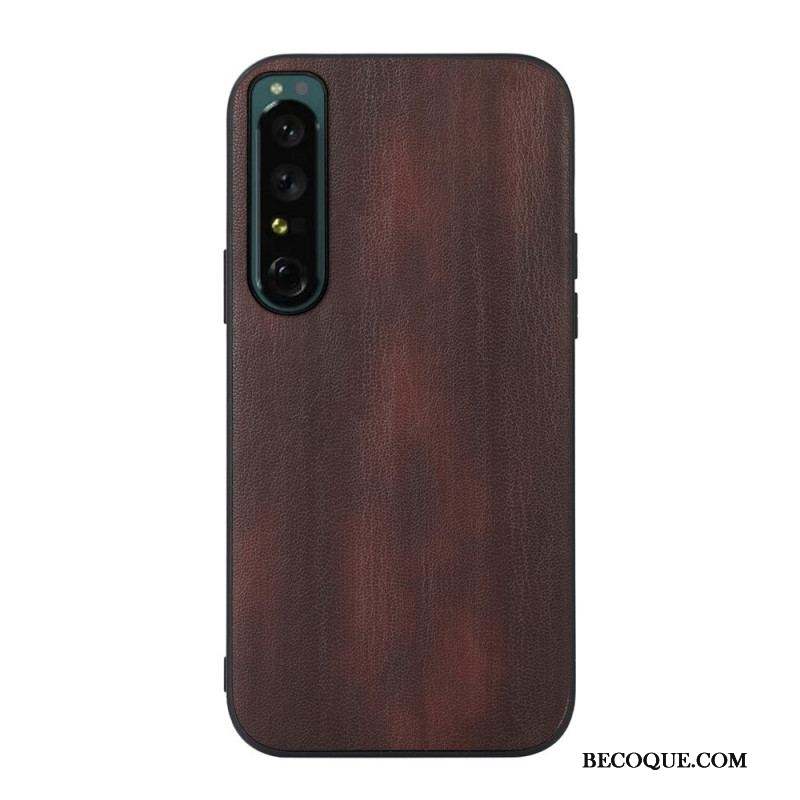 Coque Sony Xperia 1 IV Simili Cuir