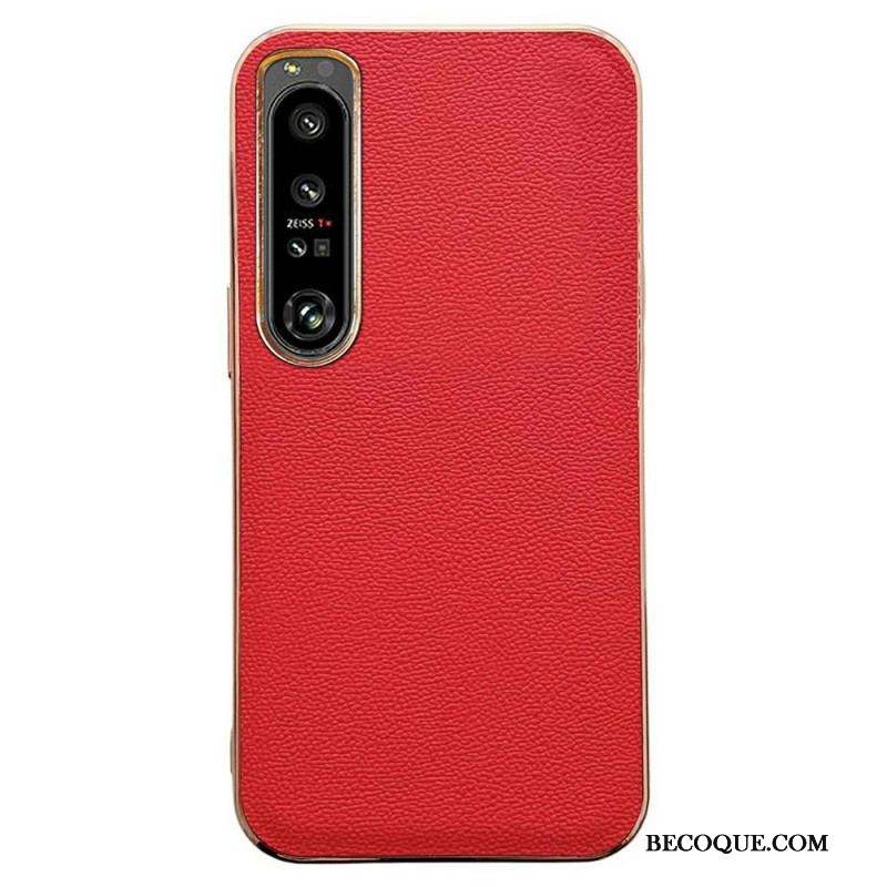 Coque Sony Xperia 1 IV Vrai Cuir