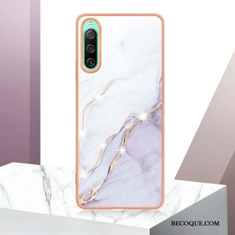 Coque Sony Xperia 10 IV Marbre Coloré