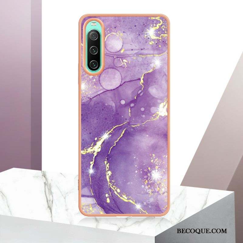 Coque Sony Xperia 10 IV Marbre Coloré