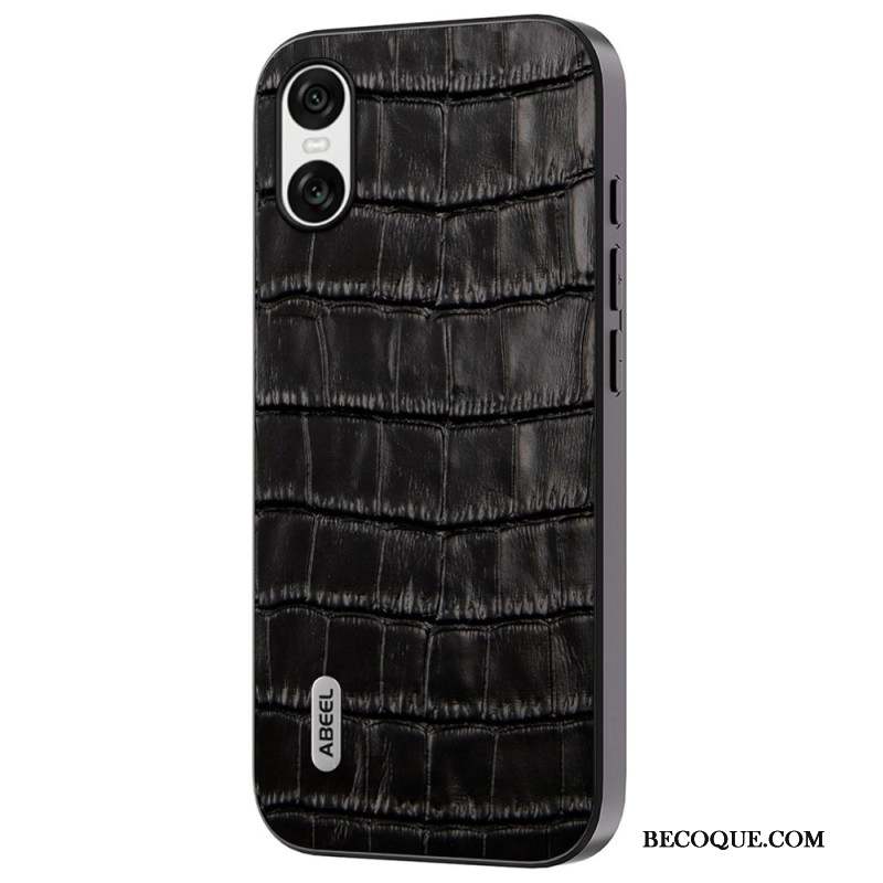 Coque Sony Xperia 10 VI Texture Crocodile