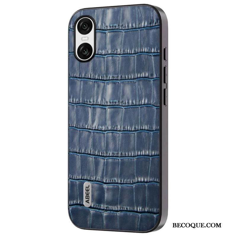 Coque Sony Xperia 10 VI Texture Crocodile