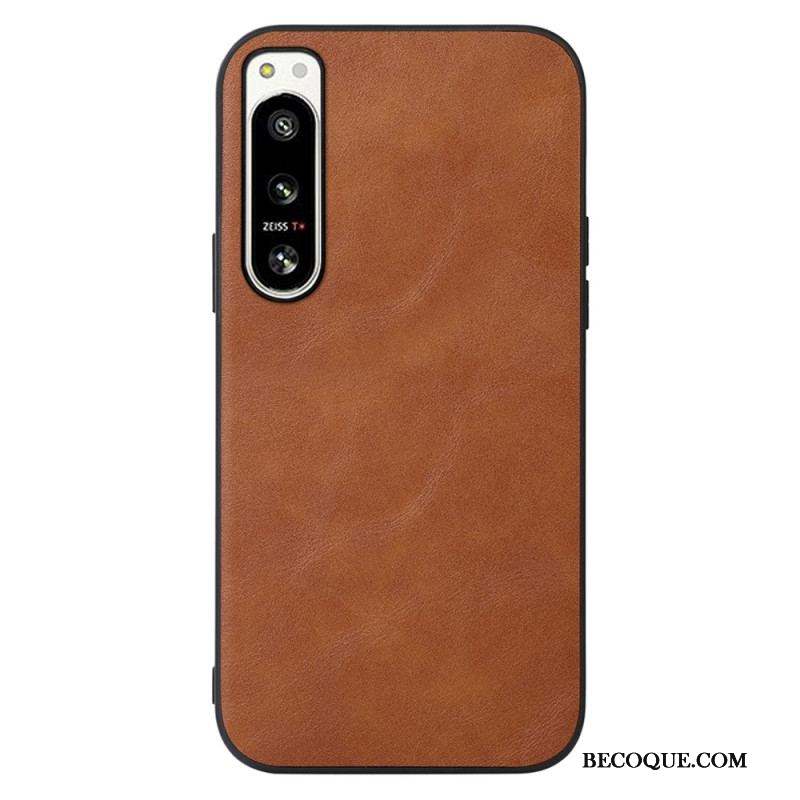 Coque Sony Xperia 5 IV Effet Cuir Look Raffiné