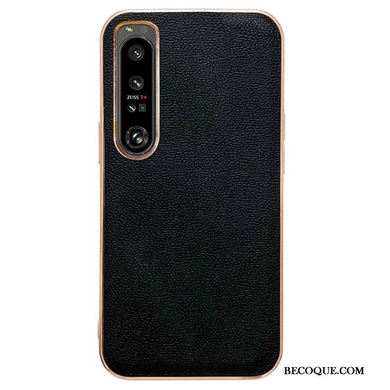 Coque Sony Xperia 5 IV Vrai Cuir