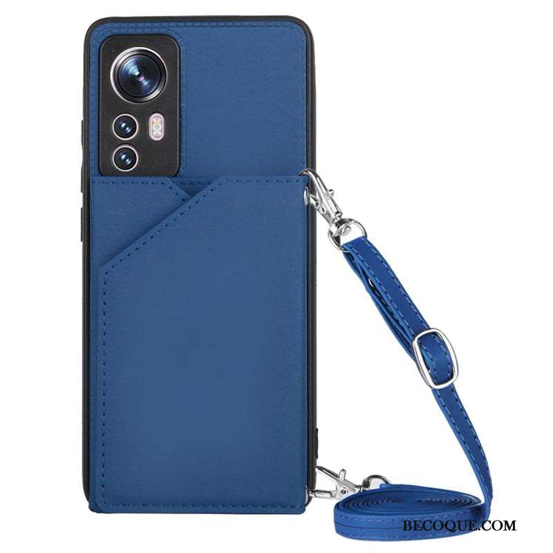 Coque Xiaomi 12 / 12X Porte-cartes et Bandoulière