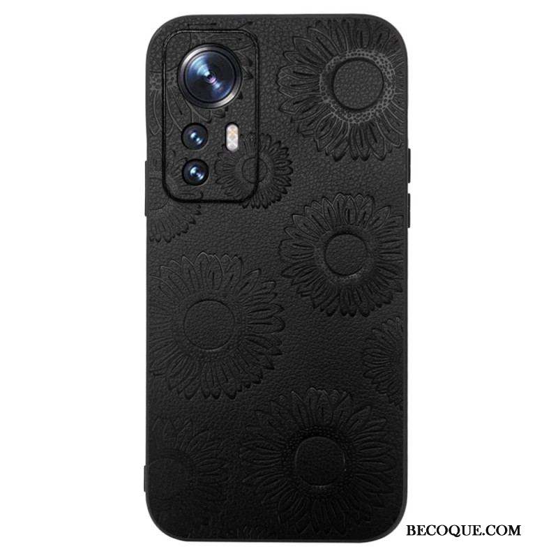 Coque Xiaomi 12 / 12X Simili Cuir Tournesols