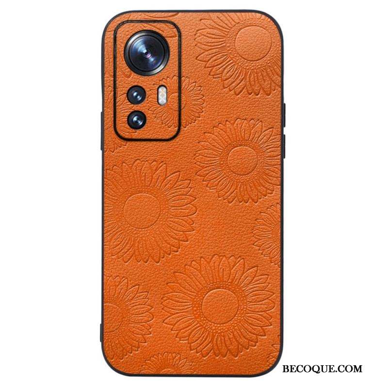 Coque Xiaomi 12 / 12X Simili Cuir Tournesols