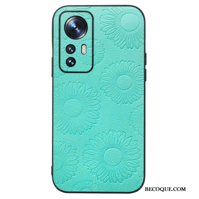 Coque Xiaomi 12 / 12X Simili Cuir Tournesols