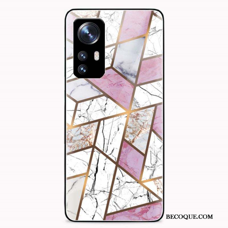 Coque  Xiaomi 12 / 12X  Verre Trempé Marbre Géométrie