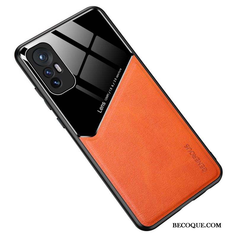 Coque Xiaomi 12 Pro Effet Cuir Magnétique