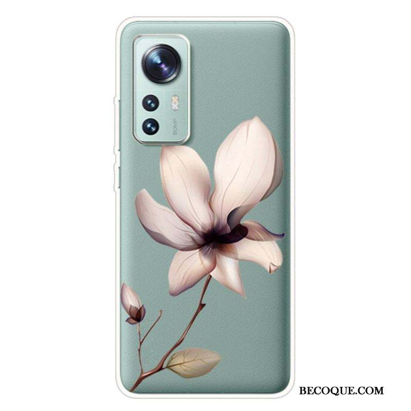 Coque Xiaomi 12 Pro Silicone Fleur