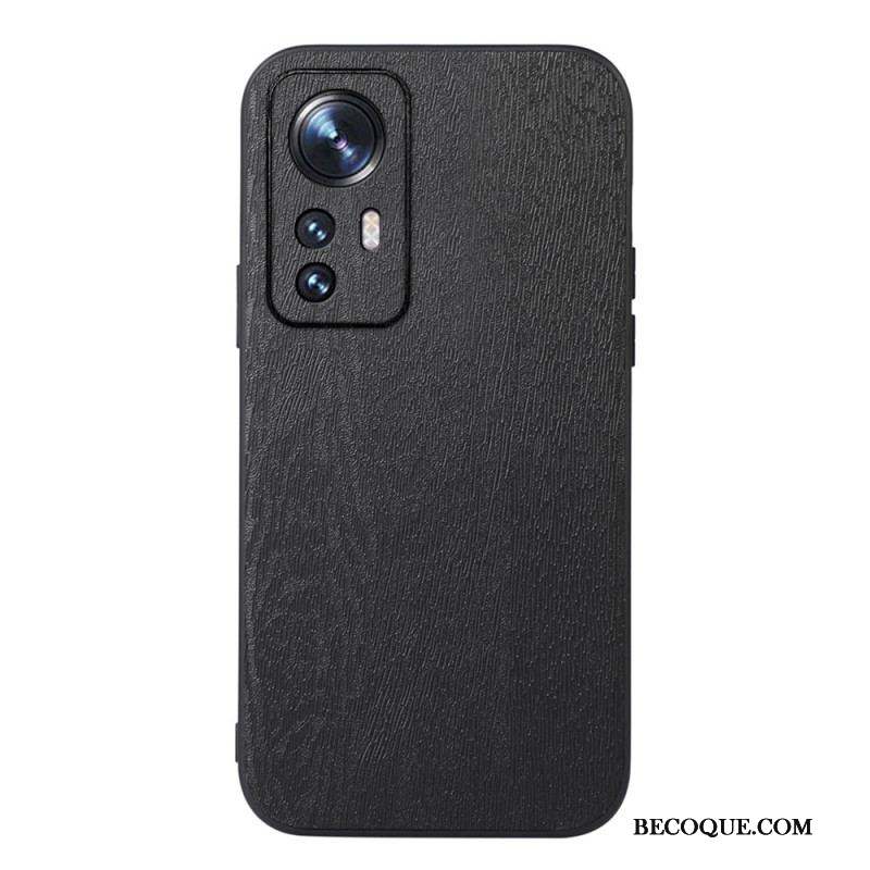 Coque Xiaomi 12 Pro Style Cuir Effet Bois