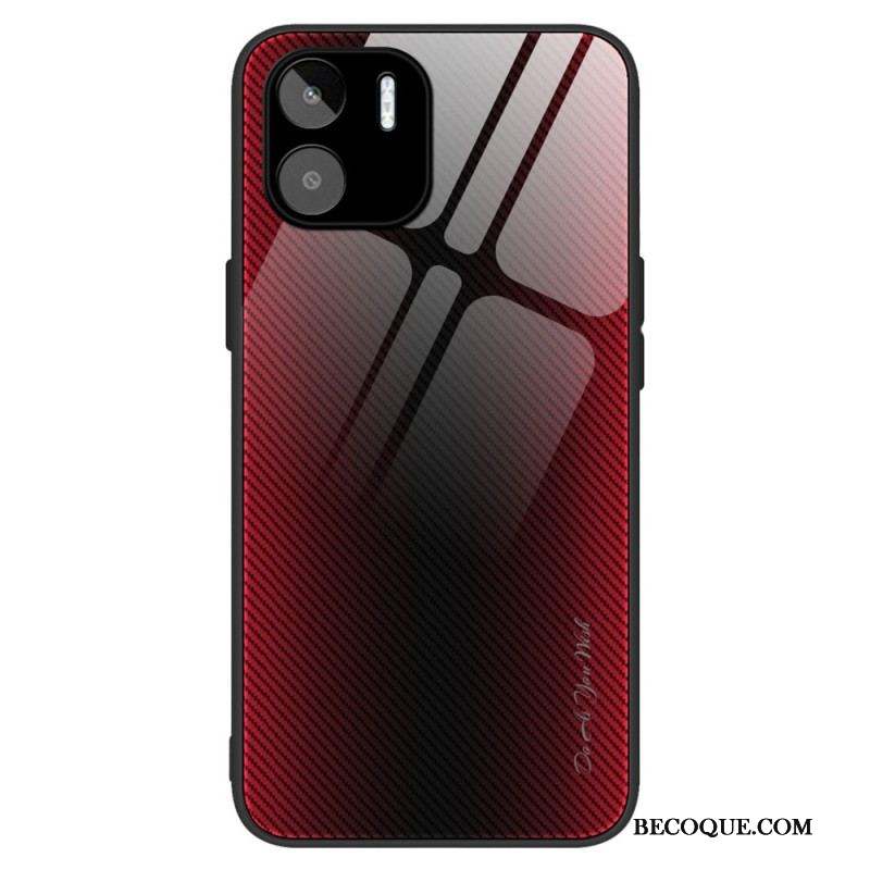 Coque Xiaomi Redmi A1 Verre Trempé Fibre Carbone Classique