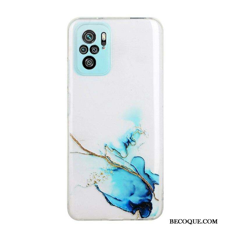 Coque Xiaomi Redmi Note 10/10S/Poco M5s Silicone Effet Marbré